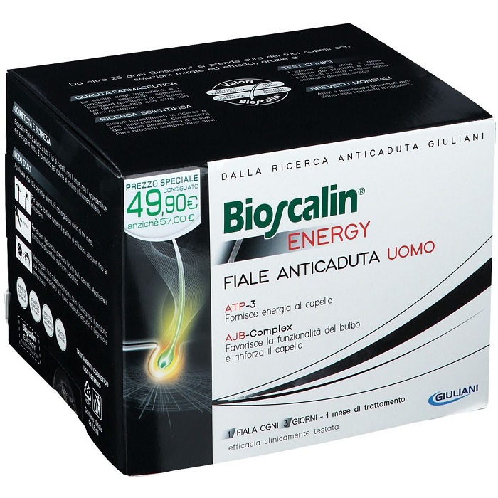 BIOSCALIN ENERGY FIALE - TRATTAMENTO ANTICADUTA - 10 FIALE - Doctor Vinz