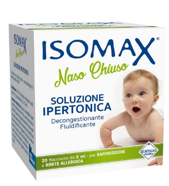 SOLUZIONE IPERTONICA ISOMAX NASO CHIUSO 20 FLACONCINI DA 5 ML - Doctor Vinz