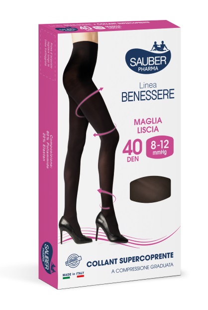 COLLANT SUPERCOPRENTE SAUBER 8-12MMHG NERO 5 - Doctor Vinz