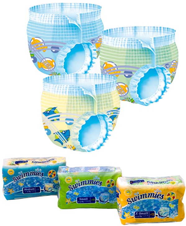 SWIMMIES PANNOLINO PANTS S3 12 KG+ TAGLIA M 11 PEZZI - Doctor Vinz