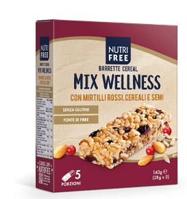 NUTRIFREE BARRETTE CEREAL MIX WELLNESS 28 G X 5 - Doctor Vinz