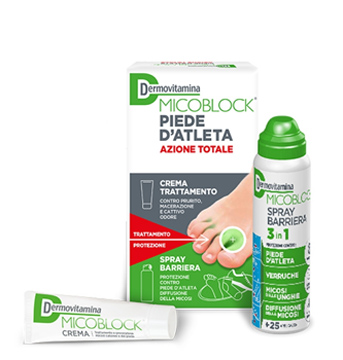 DERMOVITAMINA MICOBLOCK PIEDE D'ATLETA CREMA 30 ML + SPRAY BARRIERA 3 IN 1 100 ML - Doctor Vinz