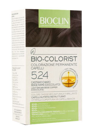 BIOCLIN BIO COLORIST 5,24 CASTANO CHIARO BEIGE RAME CIOCCOLATO - Doctor Vinz