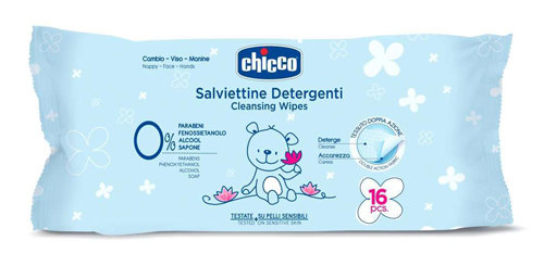 CHICCO COSMESI SALVIETTINE 16 PEZZI - Doctor Vinz