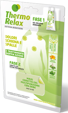 THERMO RELAX FITO GEL DOLORI SCHIENA E SPALLE FASE 2 MAXI CEROTTO GEL MULTIFUNZIONALE CON ERBE 1 PEZZO - Doctor Vinz