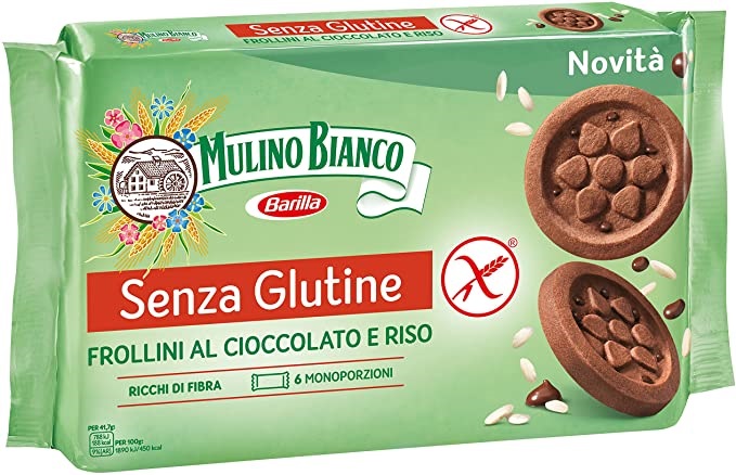 MULINO BIANCO SENZA GLUTINE FROLLINI AL CIOCCOLATO E RISO 6 MONOPORZIONI DA 41,66 G - Doctor Vinz