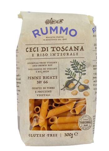 RUMMO PENNE RIGATE N 66 CECI DI TOSCANA E RISO INTEGRALE 300 G - Doctor Vinz