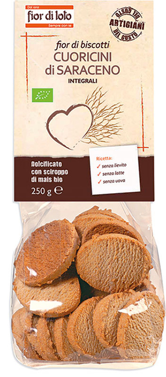 FIOR DI LOTO CUORICINI DI GRANO SARACENO INTEGRALE 250 G - Doctor Vinz