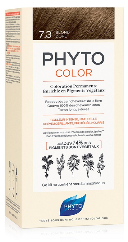 PHYTOCOLOR 7.3 BIONDO DORATO 1 LATTE + 1 CREMA + 1 MASCHERA + 1 PAIO DI GUANTI - Doctor Vinz