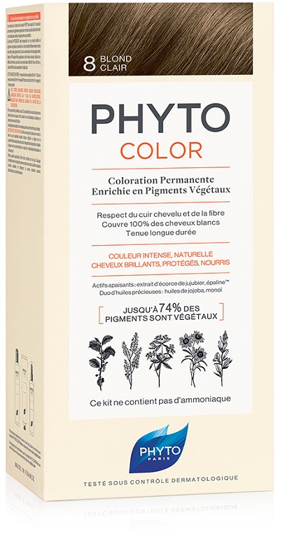 PHYTOCOLOR 8 BIONDO CHIARO 1 LATTE + 1 CREMA + 1 MASCHERA + 1 PAIO DI GUANTI - Doctor Vinz