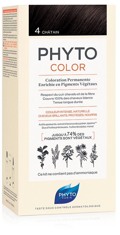 PHYTOCOLOR 4 CASTANO 1 LATTE + 1 CREMA + 1 MASCHERA + 1 PAIO DI GUANTI - Doctor Vinz