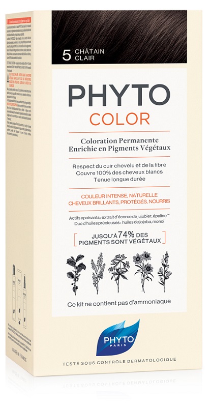 PHYTOCOLOR 5 CASTANO CHIARO 1 LATTE + 1 CREMA + 1 MASCHERA + 1 PAIO DI GUANTI - Doctor Vinz
