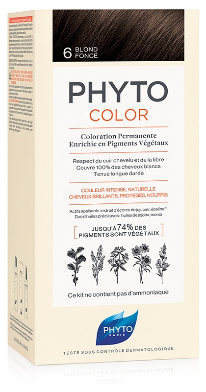 PHYTOCOLOR 6 BIONDO SCURO 1 LATTE+ 1 CREMA + 1 MASCHERA + 1 PAIO DI GUANTI - Doctor Vinz