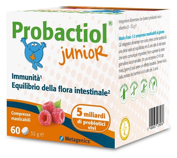 PROBACTIOL JUNIOR 60 COMPRESSE MASTICABILI NEW - Doctor Vinz
