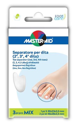 SEPARATORE DITA IN GEL MASTER-AID FOOTCARE MIX 1 SMALL + 2 MEDIUM C9 - Doctor Vinz