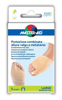 PROTEZIONE MASTER-AID PER ALLUCE VALGO E METATARSO L 1 PEZZO - Doctor Vinz