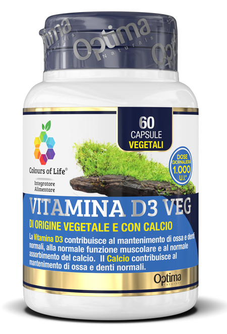 COLOURS OF LIFE VITAMINA D3 VEG 60 CAPSULE 500 MG - Doctor Vinz