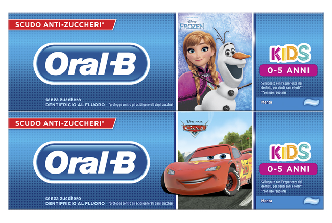ORALB DENTIFRICIO KIDS FROZEN&CARS 0-5 ANNI 75 ML - Doctor Vinz