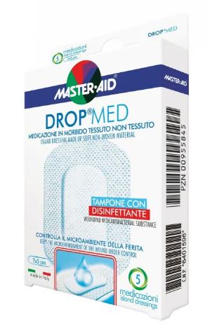 MEDICAZIONE MASTER-AID DROP MED 10 X 10 CM 5 PEZZI - Doctor Vinz