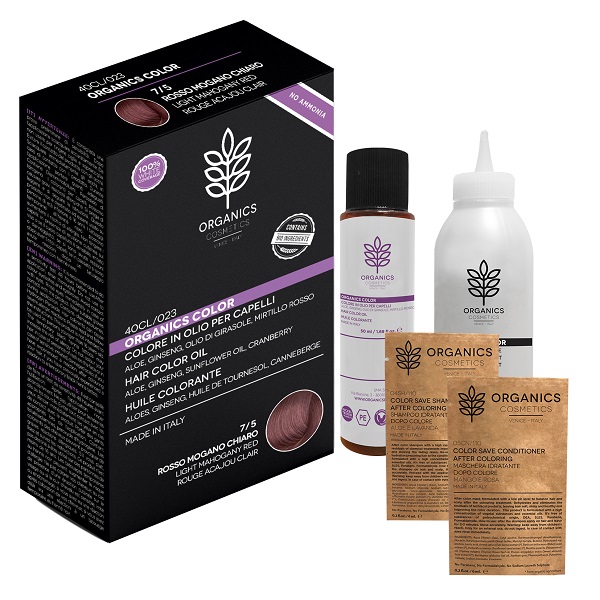ORGANICS PHARM ORGANICS COLOR 7/5 ROSSO MOGANO CHIARO - Doctor Vinz