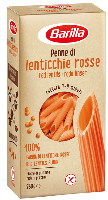 BARILLA PENNE DI LENTICCHIE ROSSE 250 G - Doctor Vinz