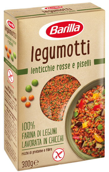 BARILLA LEGUMOTTI ALLE LENTICCHIE ROSSE E PISELLI 300 G - Doctor Vinz