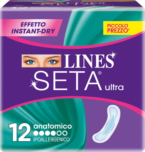 LINES SETA ULTRA ASSORBENTI ANATOMICI 12 PEZZI - Doctor Vinz
