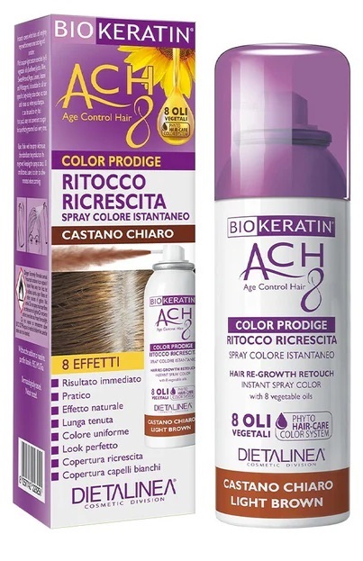 BIOKERATIN ACH8 PRODIGE RITOCCO RICRESCITA CASTANO CHIARO 75 ML DIETALINEA - Doctor Vinz