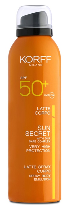 KORFF SUN SECRET LATTE SPRAY CORPO SPF50+ 200 ML - Doctor Vinz