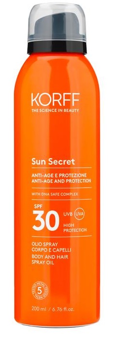 KORFF SUN SECRET OLIO SPRAY CORPO/CAPELLI SPF30 - Doctor Vinz