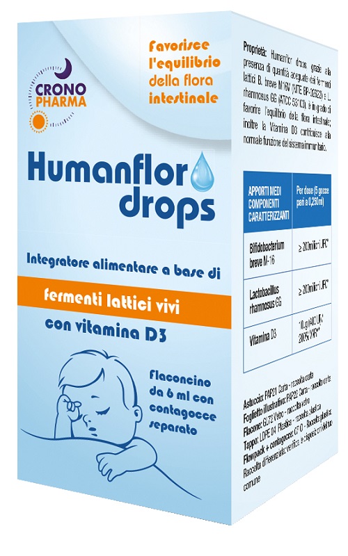 HUMANFLOR BABY DROPS 1 FLACONCINO 6 ML - Doctor Vinz