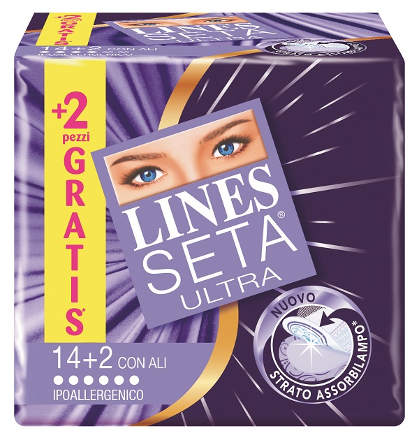 ASSORBENTE LINES SETA ULTRA CON ALI 16 PEZZI - Doctor Vinz