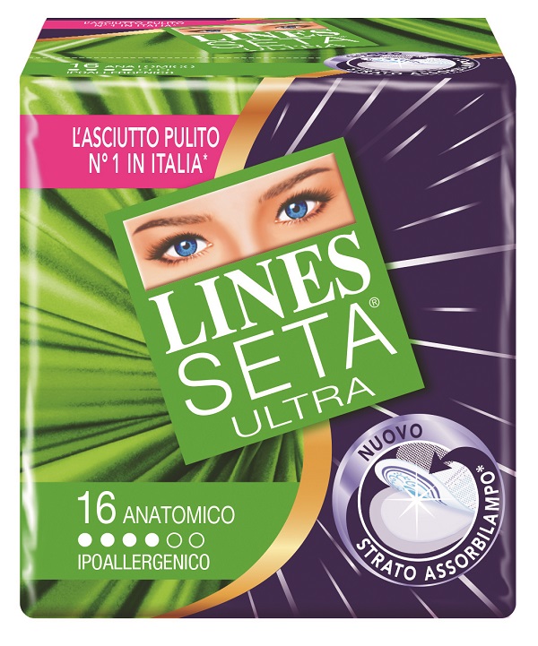 ASSORBENTE LINES SETA ULTRA ANATOMICO 16 PEZZI - Doctor Vinz