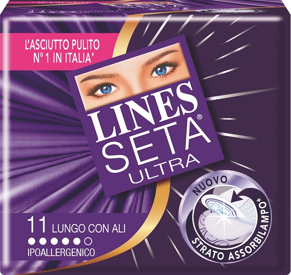 ASSORBENTE LINES SETA ULTRA LUNGO CON ALI 11 PEZZI - Doctor Vinz