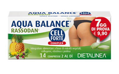 AQUA BALANCE RASSODAN CELL FORTE 7 DAYS 14 COMPRESSE DIETALINEA - Doctor Vinz