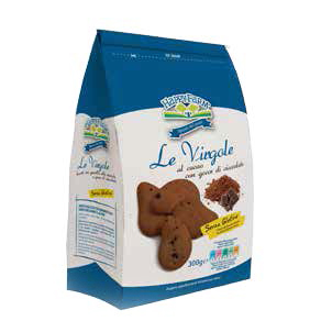 HAPPY FARM VIRGOLE AL CACAO CON GOCCE DI CIOCCOLATO 300 G - Doctor Vinz