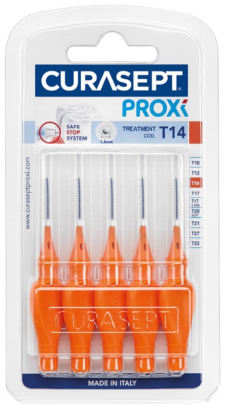 CURASEPT PROXI T14 ARANCIO/ORANGE 5 PEZZI - Doctor Vinz