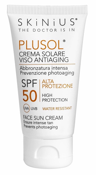 PLUSOL CREMA SOLARE VISO SPF50 50 ML - Doctor Vinz