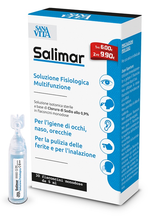 SANAVITA SOLUZIONE FISIOLOGICA 30 FIALOIDI X 5 ML - Doctor Vinz