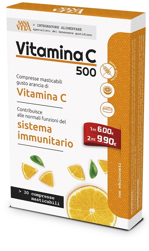 SANAVITA VITAMINA C MASTICABILE 30 COMPRESSE - Doctor Vinz