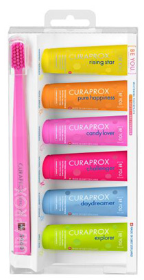 CURAPROX BE YOU MIXED SET 6 DENTIFRICI DA 10 ML + 1 SPAZZOLINO CS 5460 - Doctor Vinz