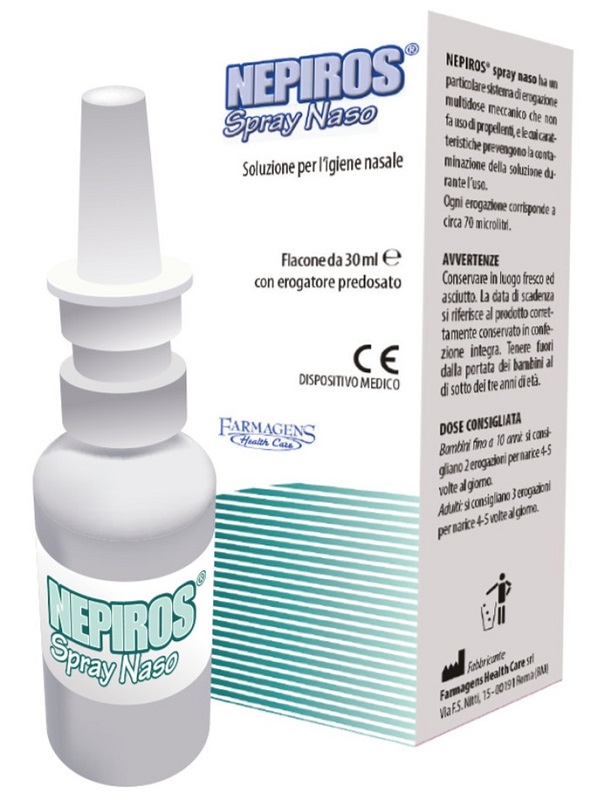 SOLUZIONE PER L'IGIENE NASALE SPRAY NEPIROS 30 ML - Doctor Vinz