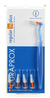 CURAPROX CPS REGULAR CPS 14 CON 5 SCOVOLINI + SUPPORTO - Doctor Vinz