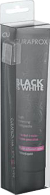 CURAPROX BLACK IS WHITE DENTIFRICI SBIANCANTI 1 DENTIFRICIO DA 90ML + 1 SPAZZOLINO - Doctor Vinz