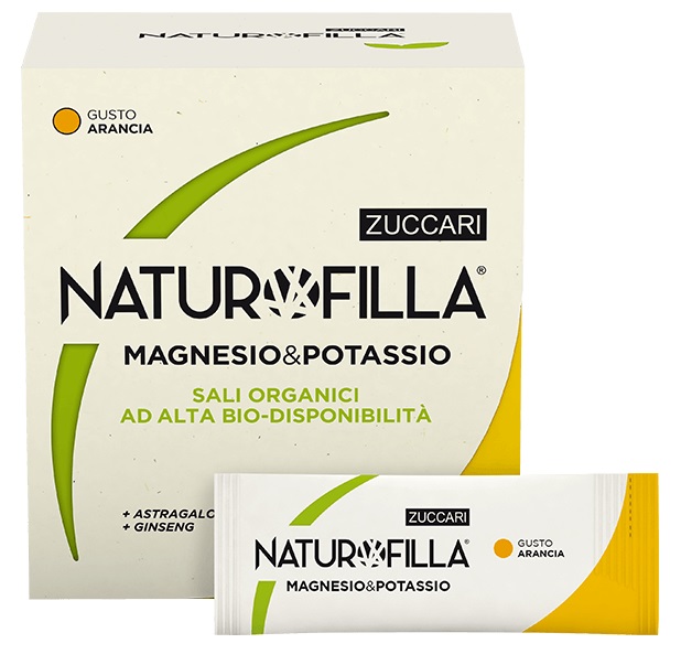 NATUROFILLA MAGNESIO & POTASSIO GUSTO ARANCIA 14 STICK PACK - Doctor Vinz