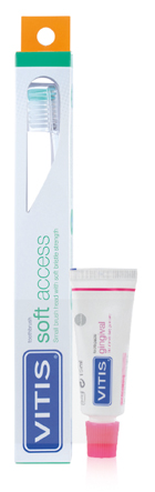 VITIS SPAZZOLINO SOFT ACCESS + DENTIFRICIO GINGIVAL 15 ML - Doctor Vinz
