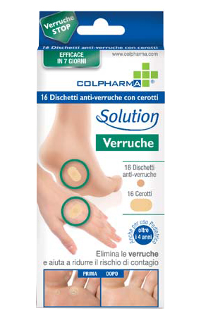 DISCHETTO ANTIVERRUCA CON CEROTTI COLPHARMA - Doctor Vinz