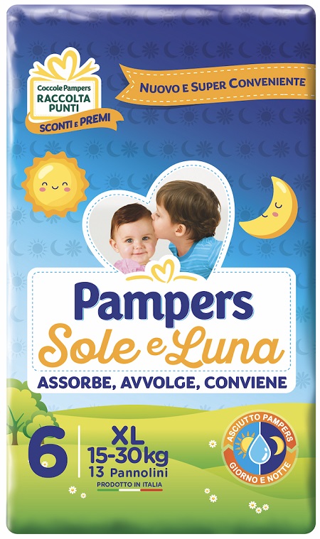 PAMPERS SOLE E LUNA XL 13 PEZZI - Doctor Vinz
