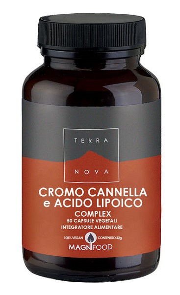 TERRANOVA CROMO/CANNELLA/ACIDO LIPOICO COMPLEX 50 CAPSULE - Doctor Vinz