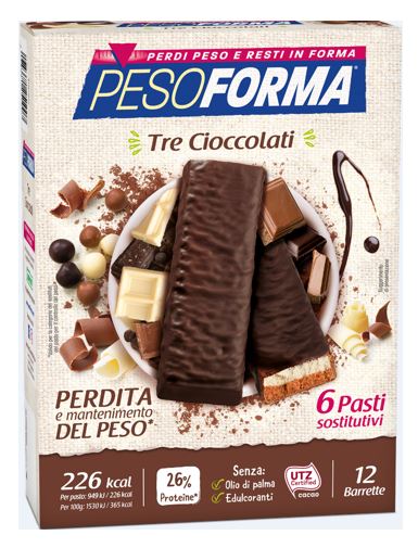 PESOFORMA BARR 3 CIOCCOLATI 372 G - Doctor Vinz